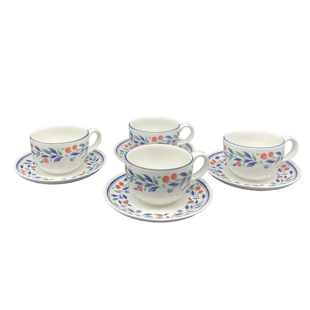 Johnson Brothers LUGANO Cups & Saucers Made in England Service For 4